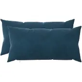 vidaXL Kussen met kussen HEERLEN 2 st Blauw fluweel