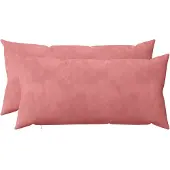 vidaXL Kussen met kussen HEERLEN 2 st Roze fluweel