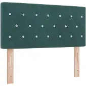 vidaXL Boxspringbed met matras Donkergroen 100 x 200 cm Fluweel