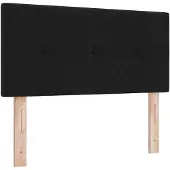 vidaXL Boxspringbed met matras met hoofdeinde Zwart 100 x 200 cm Stof