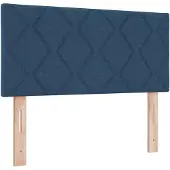 vidaXL Opbergbed met matras, blauw, 90 x 200 cm, fluweel