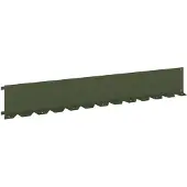 vidaXL Grasmaaiersierrand 20 stuks, 102 x 15 x 4 cm, staal, olijgroen