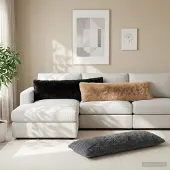 vidaXL Kussensloop HEERLEN Taupe 40 x 145 cm PV Fleece