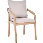 Beliani SUMBA - Tuinstoel - Lichtbeige/Lichtbruin - Acaciahout