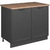 Vicco Wastafelkast Fame-Line Donkergrijs/Antraciet 100 cm, WB Eik, Model 61933