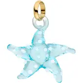 Purelei Hangers 'Starfish' lichtblauw / goud
