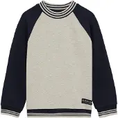 We fashion Sweatshirt marine / grijs gemêleerd