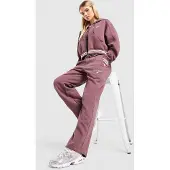 New Balance Ribbed Wide Leg Joggers, red