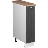 Vicco Apotheekkast Fame-Line Anthrazit-Gold Landhaus/Wit 20 cm, WB Eik, Model 62061