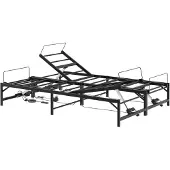 vidaXL Elektrisch Verstelbaar Bed Frame Zwart 140 x 190 cm Staal