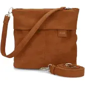 Zwei Mademoiselle M8 - Schoudertas 25 cm (nubuk-cognac)