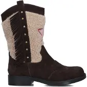 Shoesme western suède teddy laarzen - donkerbruin - maat 27