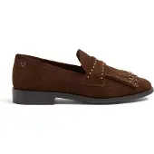 Lazamani Loafers Dames Bruin Suède | Maat 38