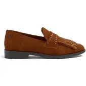 Lazamani Loafers Dames Cognac Suède Maat 41