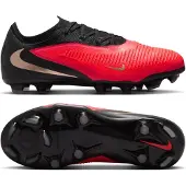 Nike Phantom 6 Low Pro Gras / Kunstgras Voetbalschoenen (MG) Kids Zwart Felrood Goud