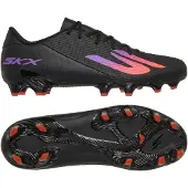 SKECHERS SKX_2 Low Academy Gras Voetbalschoenen (FG) Zwart Paars Neon