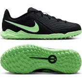 Nike Tiempo Maestro Club Turf Voetbalschoenen (TF) Kids Zwart Felgroen Zilvergrijs