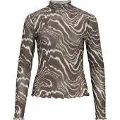 Object Mesh Top Met Lange Mouwen