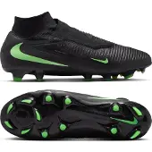 Nike Phantom 6 High Pro Gras Voetbalschoenen (FG) Zwart Felgroen