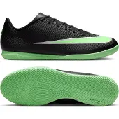 Nike Mercurial Vapor 17 Club Zaalvoetbalschoenen (IN) Zwart Felgroen Zilvergrijs