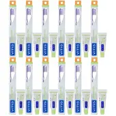 Vitis 12x Tandenborstel + Mini Tandpasta Orthodontic