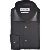 Ledub Overhemden Modern Fit donkerblauw stretch