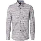 Casamoda Shirt Print Bue And Red