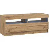 vidaXL LED tv-meubel Artisanaal eiken Bewerkt hout