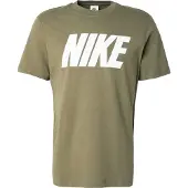 Nike Shirt 'Club' olijfgroen / wit