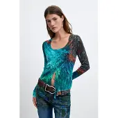 Desigual Gebreid vest 'M. C. Lacroix' blauw / aqua / roestbruin
