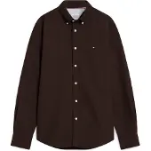 Tommy Hilfiger Overhemd 'HERITAGE' chocoladebruin