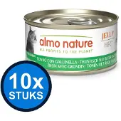 Almo Nature 10x HFC - Kattenvoer Natvoer Blik - Gelei - Tonijn & Rode Poon - 70g