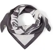 JOOP! Sjaal 'Bandana' donkerblauw / natuurwit