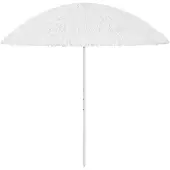 vidaXL Strandparasol Hawaï 300 cm wit