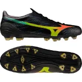 Mizuno Alpha III Pro Gras Voetbalschoenen (FG) Zwart Lava Oranje