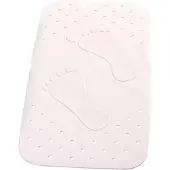 RIDDER Badmat anti-slip Plattfuß 72x38 cm wit 67081