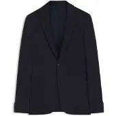 BOSS Slim-fit blazer van stretchjersey met microdessin Maat 52