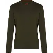 Icebreaker - Thermokleding - M Merino 260 Oasis LS Crewe Dk Loden voor Unisex van Wol - Maat S - Groen