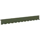 vidaXL Gazonrand 20 st 102 x 10 x 4 cm Staal Olijfgroen