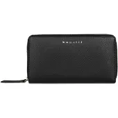 Bugatti Emilia Portemonnee RFID-bescherming Leer 19 cm zwart
