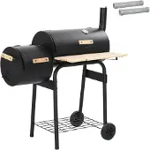 vidaXL Buitengrill 104 x 58 x 114 cm Staal Zwart