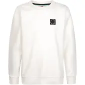 Petrol Industries sweater met logo - ecru Jongens Katoen Ronde hals Logo - maat 140