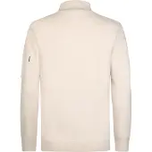 Petrol Industries - Heren Gebreide half-zip sweater stonefield - Wit