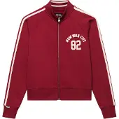 Superdry Sweatvest 'Athletic' crème / bordeaux