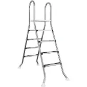 vidaXL Ladder voor bovengronds zwembad 195 x 150 cm 4-traps