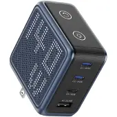 Bmx GaNsta 140 Watt USB-C Oplader Met Display Blauw