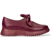 Wonders Dames Leren Velvet loafers in granaatrood (37), Leer, Plat, Geen, Casual, Granaatappel A-4421
