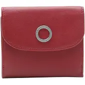 Esquire Leer portemonnee Athena Little Wallet Red donkerrood
