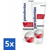 Parodontax 5 x - Tandpasta - Whitening - Voor Wittere Tanden - 75 ml - Tandpasta Whitening - Gezond Tandvlees - Bloedend Tandvlees - Tandplak - Wittere Tanden