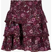 TwoDay meisjes rok met bloemenprint paars maat 122/128
